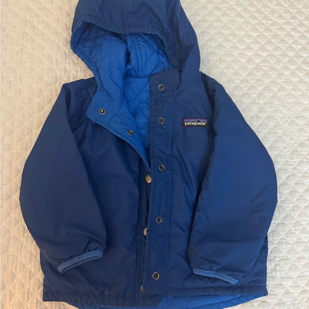 Patagonia Kids  Blue Reversible Jacket
